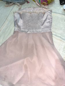 Fairycore X Grunge Pink Halter Dress