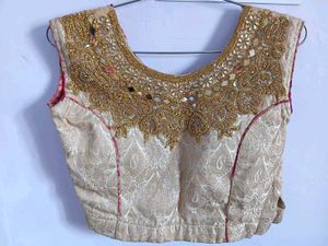Embroidered Indian Blouse And Skirt