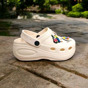 Platform Clogs with Cute Charms