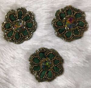 16 Zari Work Patches