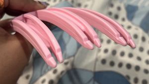 Pink Hair Styling Comb
