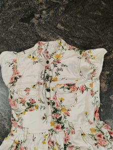 Floral Frock For Girls Of Age 10 To 12