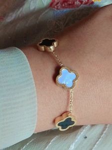 Van Cleef Double Sided Studded Bracelet For Women