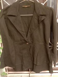 Women Blazer In Cotton Fabric