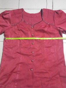 Vintage Red Skirt Suit