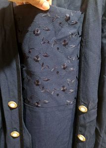 Vintage Navy Dress With Attached Blazer