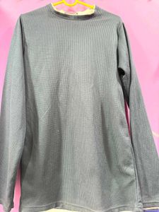 Gray Long Sleeve Top