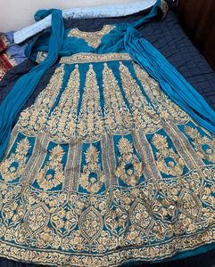 New Wedding Gown Back And Front Same Work