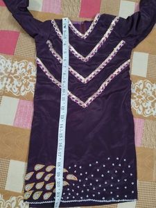 Elegant Purple Kurta Set