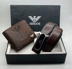 ARMANI WALLET &amp; BELT COMB0