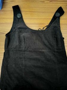 Brown Pinafore Dress