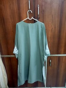Georgette Pakistani Kurti With Stretchable Trouser