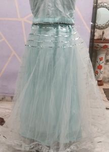 Beautiful Sky Blue Lehenga Choli With Dupatta