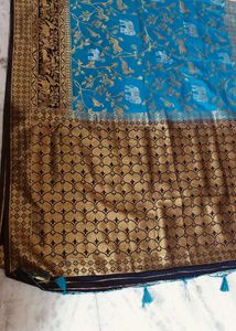 Elegant Blue Silk Saree