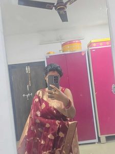 Elegant Maroon Banarasi Saree