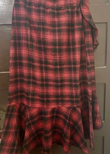 Checked skirt (with Free Top Included)