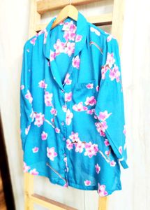 Pink Floral Shirt Size-42