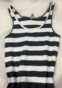 Striped Bodycon Midi Dress