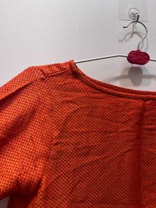 Orange Long Sleeve Top