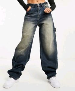 Bershka Carpenter Baggy Jeans