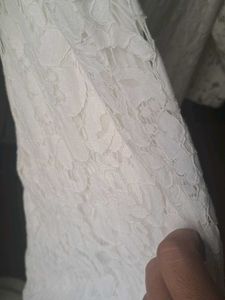 Elegant White Lace Dress