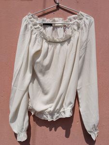 White Off Shoulder Top