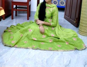 Long Ethnic Gown..💚💚💚