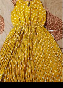 Beautiful Mustard Midi Dress
