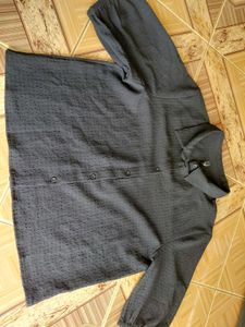 Black Crop Shirt