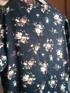 Floral Tie-Neck Top
