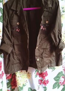 Olive T-Shirt Jacket! ❤️