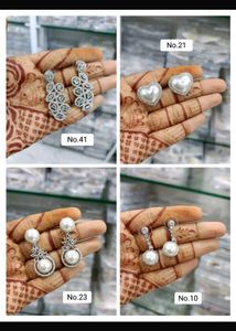 Branded American Diamond Earrings New With Tag