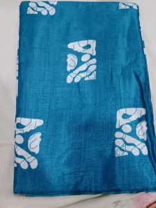 Elegant Blue Silk Saree