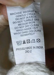 Women Off White Round Neck Half Sleeve Crochet Top