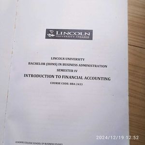 Accounting Book And Bag