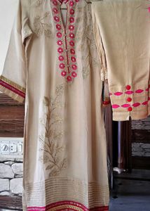 Pakistani Designer Cord Set With Badla Zari Work