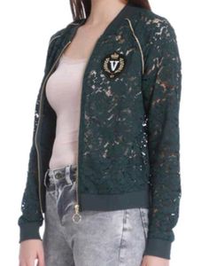 Vero Moda Zip-Front Lace Jacket