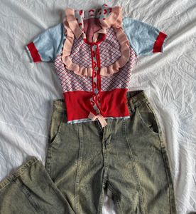 🌷🪞🪞  Vintage Crop Top 🌷🌷