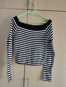 Striped Off-Shoulder Top