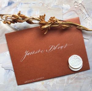 Custom Calligraphy Note with Envelope