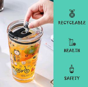 Cute Glass Sipper Or Tumbler