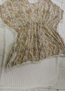 Floral Print Kaftan Dress