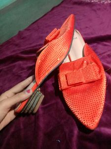Orange Bow Flats