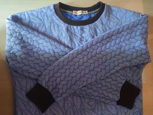 Calvin Klein Blue Patterned Sweatshirt
