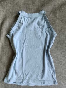 Light Blue Halter Neck Top