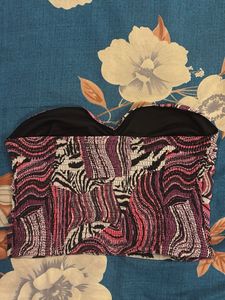 Chic Zebra Print Tube Top