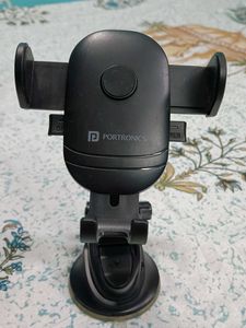 Portronics Adjustable Car Mobile Holder