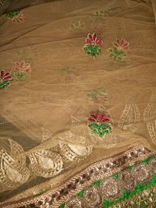 🧡Embroidery Net Duppatta.