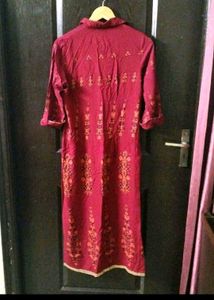 W Maroon Kurta