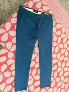 Blue Slim Fit Trousers